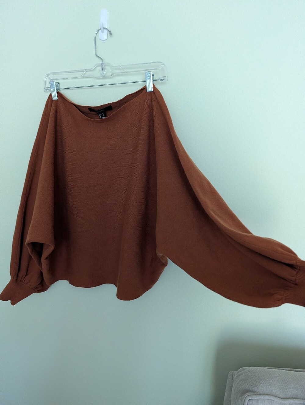 Forever 21 Brown Dolman Batwing Sleeve Sweater Women’s Large